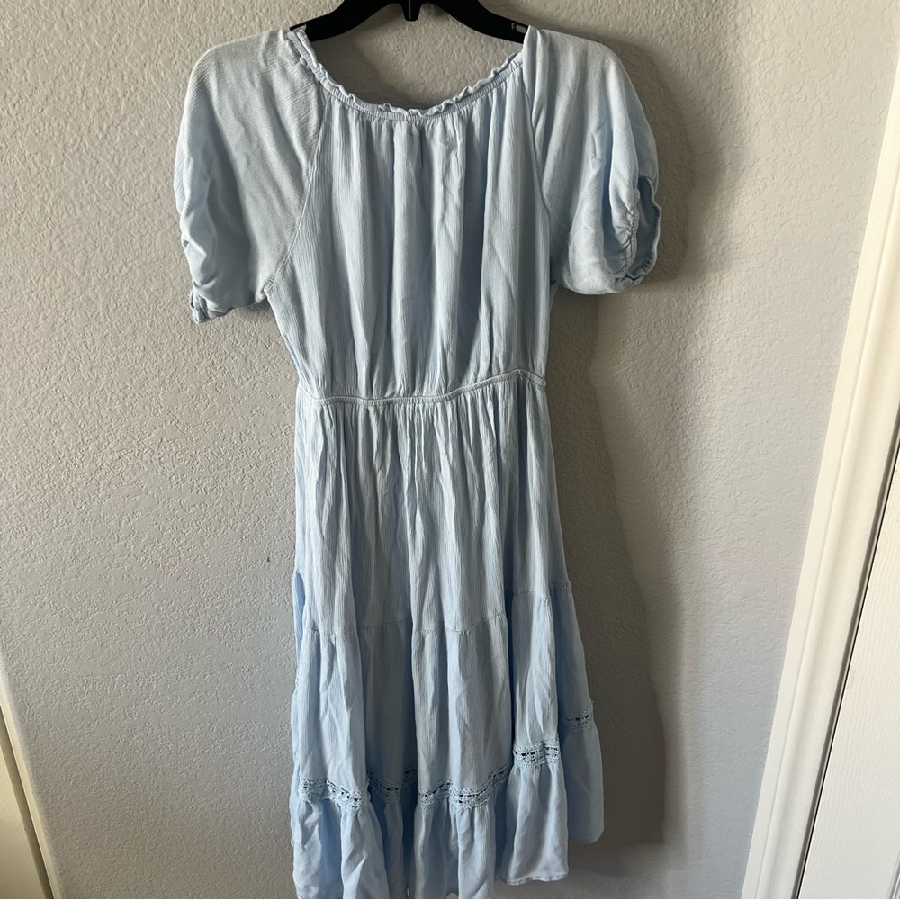 Hello Molly Light Blue Midi Dress - Picture 6 of 6
